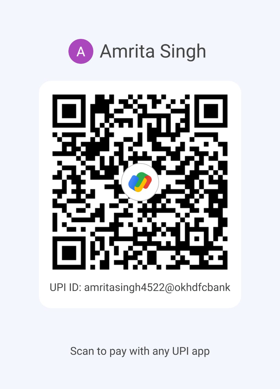 Google Pay QR Code - Amrita Singh, Ankit Ankita Trust